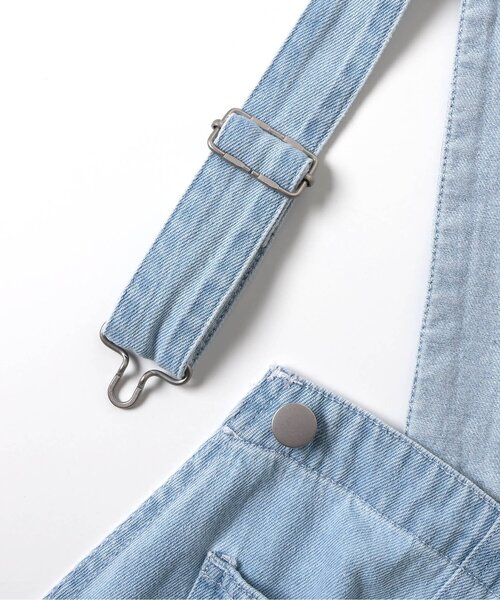 algy（アルジー）の「デニムサロペ（サロペット/オーバーオール・キッズ・グレー/サックスブルー・XX-SMALL/X-SMALL/MEDIUM/SMALL）」の13枚目の写真