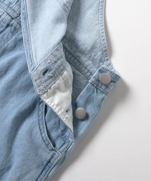 algy（アルジー）の「デニムサロペ（サロペット/オーバーオール・キッズ・グレー/サックスブルー・XX-SMALL/X-SMALL/MEDIUM/SMALL）」の17枚目の写真