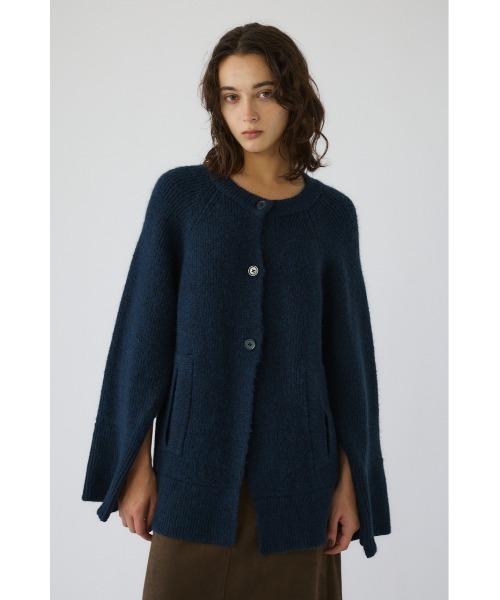 RIM.ARK（リムアーク）の「Poncho like raglan knit C/D ポンチョライクラグランニットカーディガン（カーディガン/ボレロ・レディース・グレー/ダークブルー/ブラウン・FREE）」の9枚目の写真
