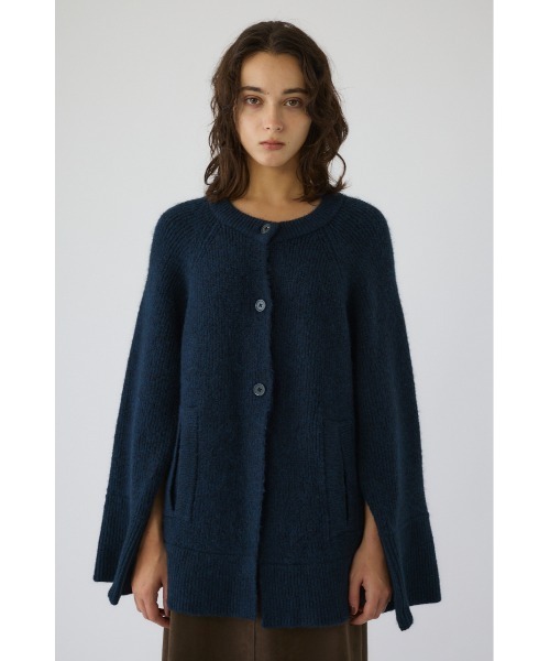 RIM.ARK（リムアーク）の「Poncho like raglan knit C/D ポンチョライクラグランニットカーディガン（カーディガン/ボレロ・レディース・グレー/ダークブルー/ブラウン・FREE）」の11枚目の写真