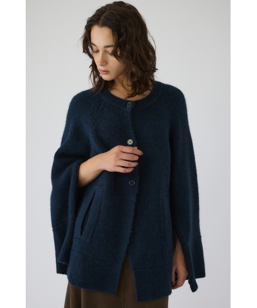 RIM.ARK（リムアーク）の「Poncho like raglan knit C/D ポンチョライクラグランニットカーディガン（カーディガン/ボレロ・レディース・グレー/ダークブルー/ブラウン・FREE）」の15枚目の写真