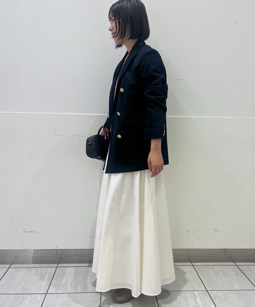 SLOBE IENA(スローブイエナ)の「ランダムタックボリュームスカート(スカート・レディース・グレー/ホワイト・36/38)」の16枚目の写真