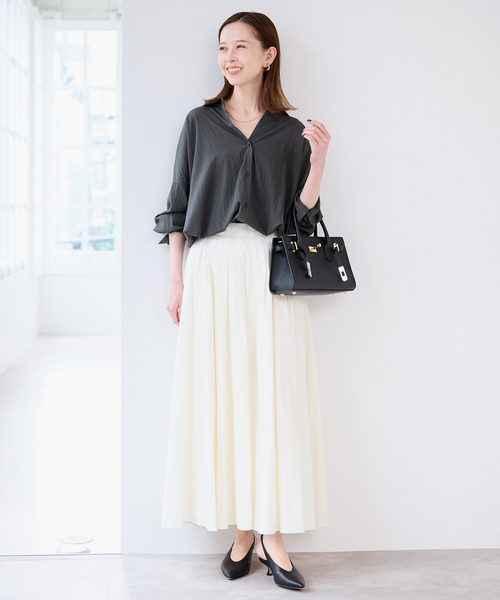 ランダムタックボリュームスカート（スカート）｜SLOBE IENA