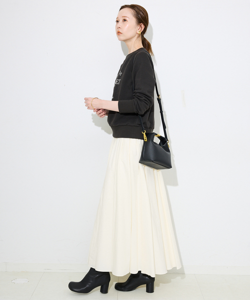 SLOBE IENA(スローブイエナ)の「ランダムタックボリュームスカート(スカート・レディース・グレー/ホワイト・36/38)」の9枚目の写真