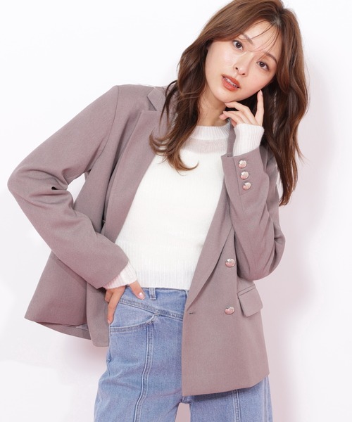 セール】◇ウーリッシュフラノジャケット（テーラードジャケット