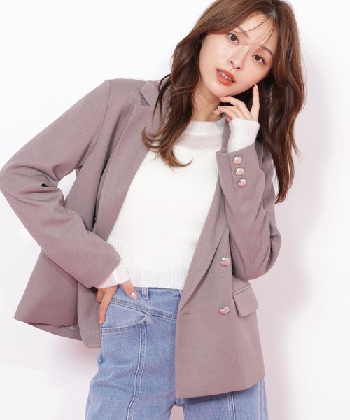 JILL by JILL STUART（ジルバイジルスチュアート）の「◇ウーリッシュフラノジャケット（テーラードジャケット・レディース・ブラウン系その他/グレー/ベージュ・MEDIUM/SMALL）」の20枚目の写真