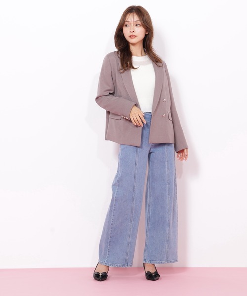 セール】◇ウーリッシュフラノジャケット（テーラードジャケット