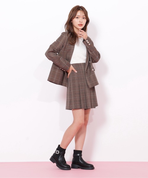 JILL by JILL STUART（ジルバイジルスチュアート）の「◇ウーリッシュフラノジャケット（テーラードジャケット・レディース・ブラウン系その他/グレー/ベージュ・MEDIUM/SMALL）」の15枚目の写真