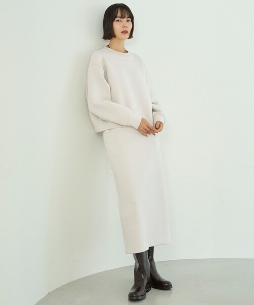 UNFILO(アンフィーロ)の「【2WAY】BEAUTY FORM JERSEY ハーフZIP プルオーバー(パーカー・レディース・ダークブラウン系/ブルー系/ライトグレー系/ベージュ系/グレー系/ブラック系・MEDIUM/SMALL)」の22枚目の写真