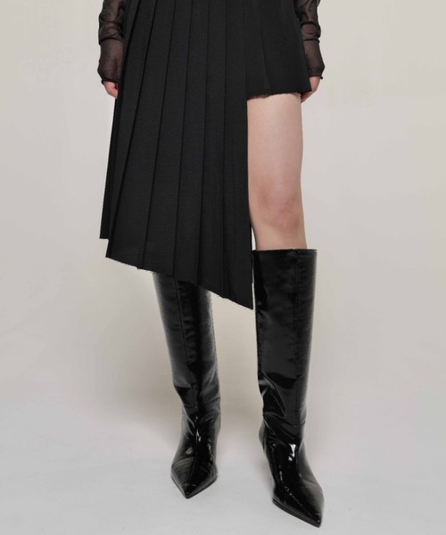 BUCKLED LONG BOOTS/バックルロングブーツ（ブーツ）｜JOSE MOON