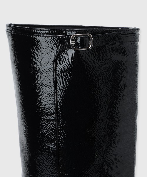 JOSE MOON（ジョゼムーン）の「BUCKLED LONG BOOTS/バックルロングブーツ（ブーツ・レディース・ブラック/カーキ・35/37/39）」の13枚目の写真