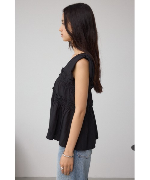 AZUL by moussy(アズールバイマウジー)の「素材アソートシャーリングベスト(ベスト・レディース・ブラック/マルチ/マジェンタ・FREE)」の8枚目の写真