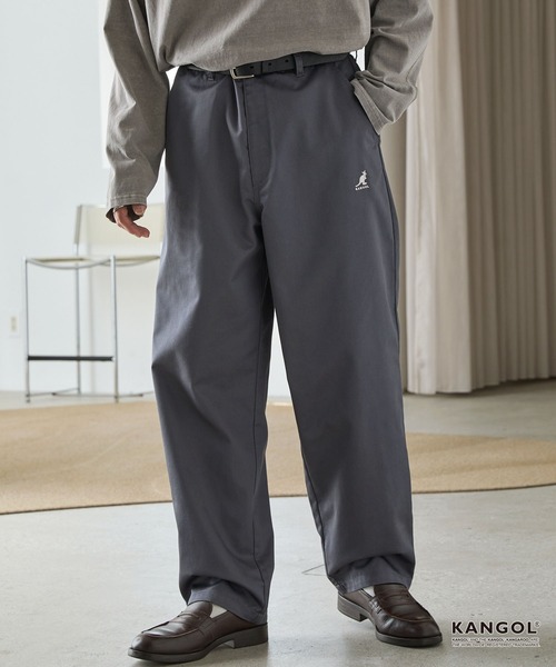 セール】KANGOL/カンゴール 別注 ロゴ ワンポイント刺繍 セミワイド