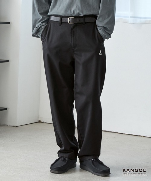 KANGOL/カンゴール 別注 ロゴ ワンポイント刺繍 セミワイドテーパード