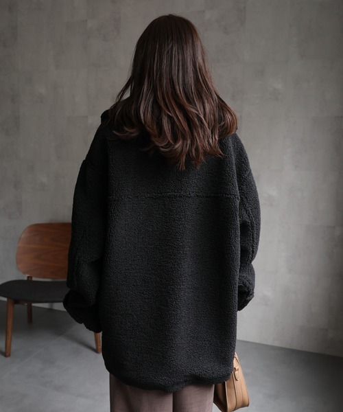 セール】プードルボアミドル丈コート《動画あり》（その他アウター