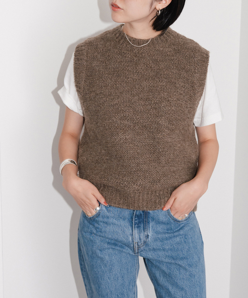 スピックアンドスパン　ヴィンテージライク　ニットベスト Spick & Span（スピックアンドスパン）の「K.Ayami*S