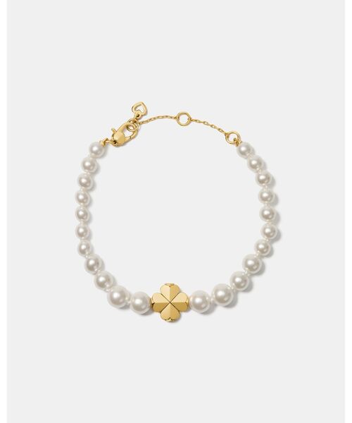 kate spade new york(ケイトスペード ニューヨーク)の「スペード フラワー パール ブレスレット(ブレスレット・レディース・ホワイト・ONESIZE)」の1枚目の写真
