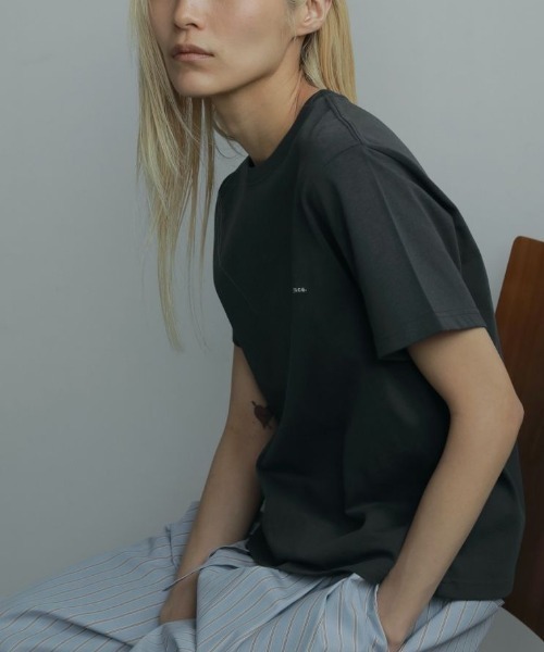 anuke グレー Tシャツ ロゴ入りRinger Logo アンヌーク anuke ANUKE （アンヌーク）Ringer Logo T-shirts 即日発送 SALE