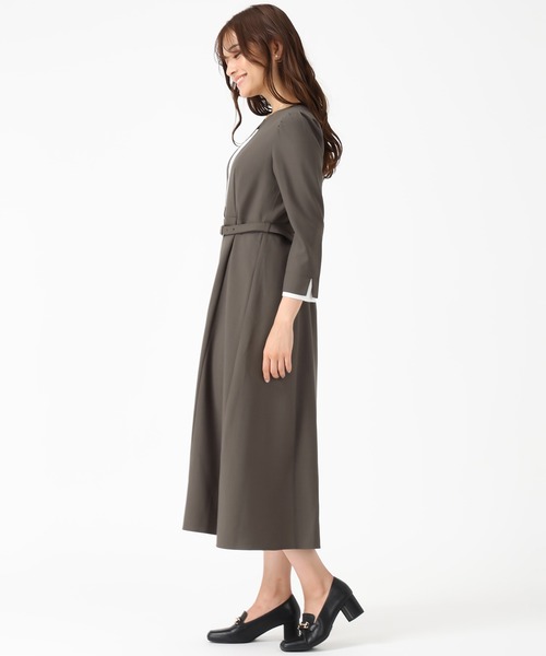 セール】2025秋冬新作 フロントプリーツワンピース（ワンピース