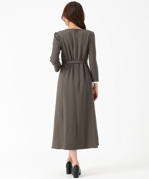 セール】2025秋冬新作 フロントプリーツワンピース（ワンピース