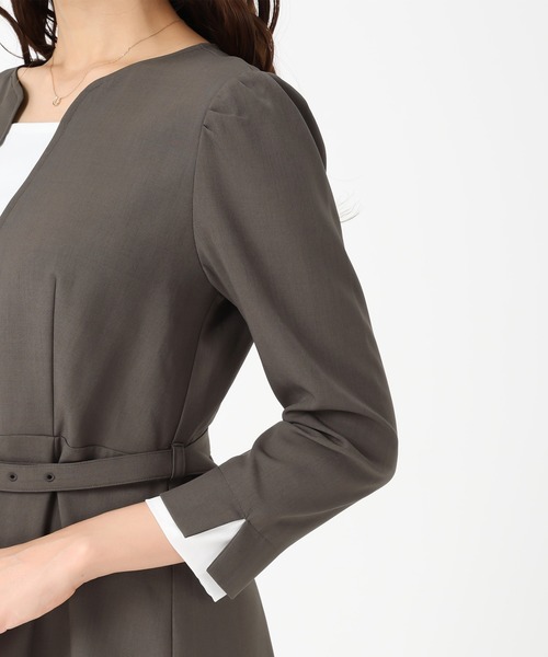 セール】2025秋冬新作 フロントプリーツワンピース（ワンピース