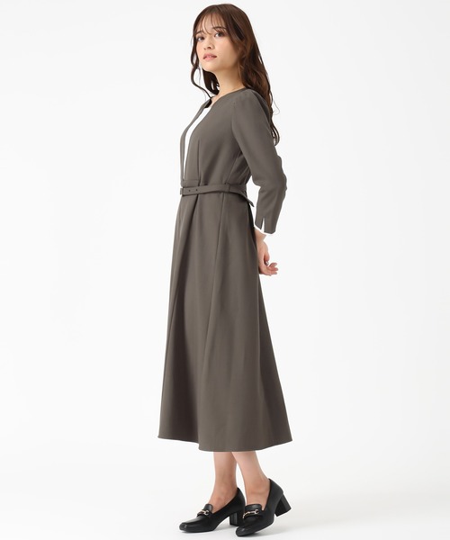 セール】2025秋冬新作 フロントプリーツワンピース（ワンピース