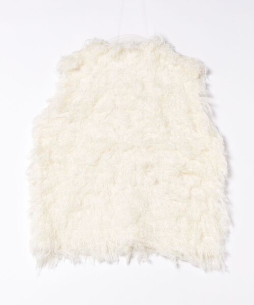 mysty woman（ミスティウーマン）の「シャギーベスト 577040（ベスト・レディース・オフホワイト/ブラウン・FREE）」の18枚目の写真