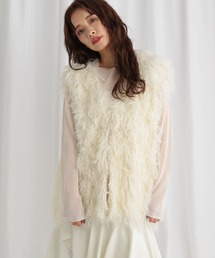 mysty woman | シャギーベスト 577040(ベスト)