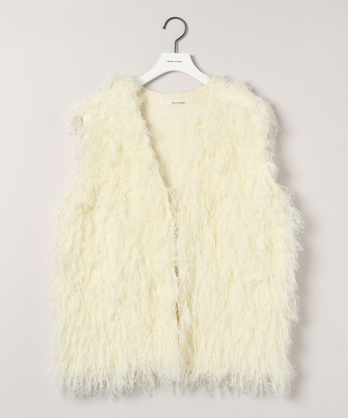 mysty woman（ミスティウーマン）の「シャギーベスト 577040（ベスト・レディース・オフホワイト/ブラウン・FREE）」の14枚目の写真