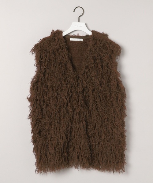 mysty woman（ミスティウーマン）の「シャギーベスト 577040（ベスト・レディース・オフホワイト/ブラウン・FREE）」の16枚目の写真