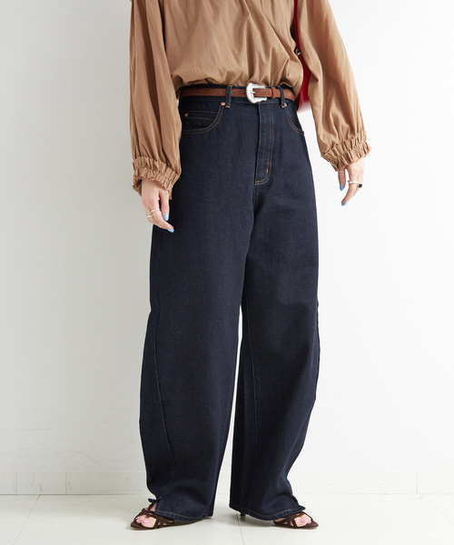 追加5》ウォッシャブル / DU JOUR/デュ ジュール BARREL BAGGY JEAN