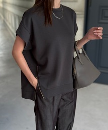 機能素材サイドZIPクルーネックプルオーバー Emma Taylor│STYLEDOOR