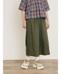 キュロット」に該当するグリーン・カーキ/緑色系のファッション