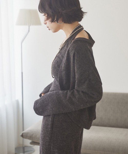 LAULEN(ローレン)の「halter neck relax 3set /ホルターネックリラックス3点セット(セットアップ・レディース・ベージュ/ブラック・FREE)」の6枚目の写真