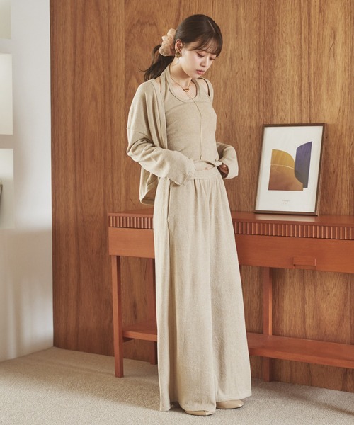 LAULEN(ローレン)の「halter neck relax 3set /ホルターネックリラックス3点セット(セットアップ・レディース・ベージュ/ブラック・FREE)」の14枚目の写真