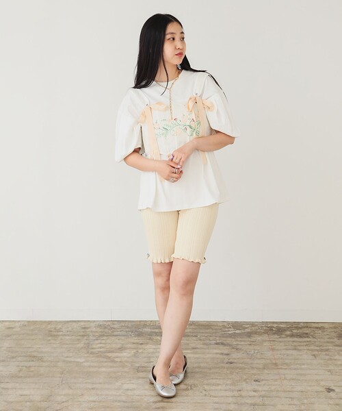 BEAMS COUTURE（ビームスクチュール）の「コットン ニット パンツ（その他パンツ・レディース・ブラック/ホワイト系その他5/ブラウン系その他3・ONE SIZE）」の7枚目の写真