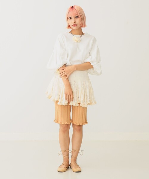 BEAMS COUTURE（ビームスクチュール）の「コットン ニット パンツ（その他パンツ・レディース・ブラック/ホワイト系その他5/ブラウン系その他3・ONE SIZE）」の10枚目の写真
