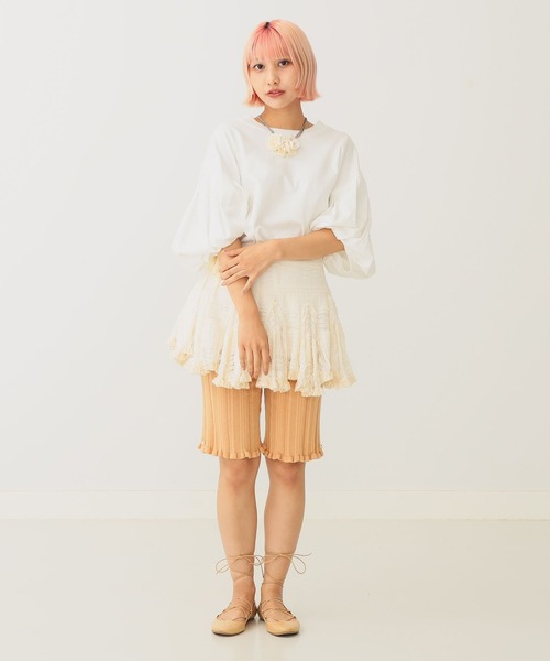 BEAMS COUTURE（ビームスクチュール）の「コットン ニット パンツ（その他パンツ・レディース・ブラック/ホワイト系その他5/ブラウン系その他3・ONE SIZE）」の5枚目の写真