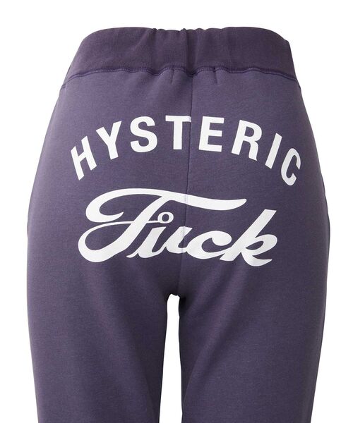 HYSTERIC GLAMOUR（ヒステリックグラマー）の「HYSTERIC FUCK フレアパンツ（スウェットパンツ・レディース・ブラック/パープル/レッド・FREE）」の8枚目の写真