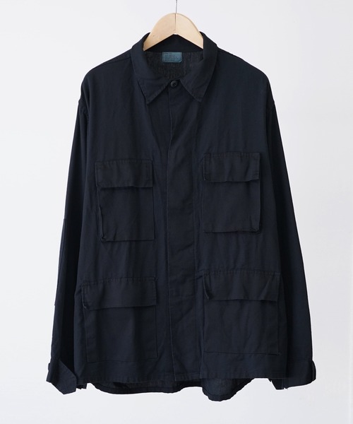 MILITARY(ミリタリー)の「US MILITARY / US MADE BDU TC TWILL JACKET(ミリタリージャケット・メンズ・ブラック・LARGE)」の4枚目の写真