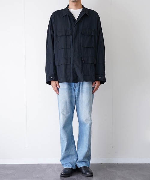 MILITARY(ミリタリー)の「US MILITARY / US MADE BDU TC TWILL JACKET(ミリタリージャケット・メンズ・ブラック・LARGE)」の11枚目の写真