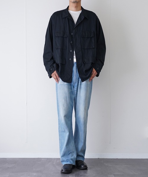 MILITARY(ミリタリー)の「US MILITARY / US MADE BDU TC TWILL JACKET(ミリタリージャケット・メンズ・ブラック・LARGE)」の8枚目の写真