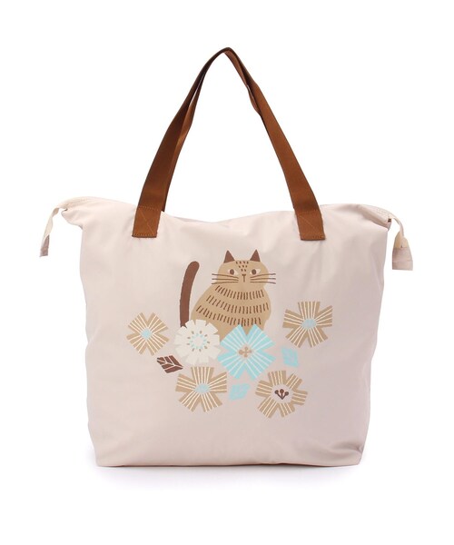 one'sterrace(ワンズテラス)の「FIKA ビッグトートバッグ(トートバッグ・レディース・ベージュ系8/グレー系4/イエロー系8・99)」の1枚目の写真