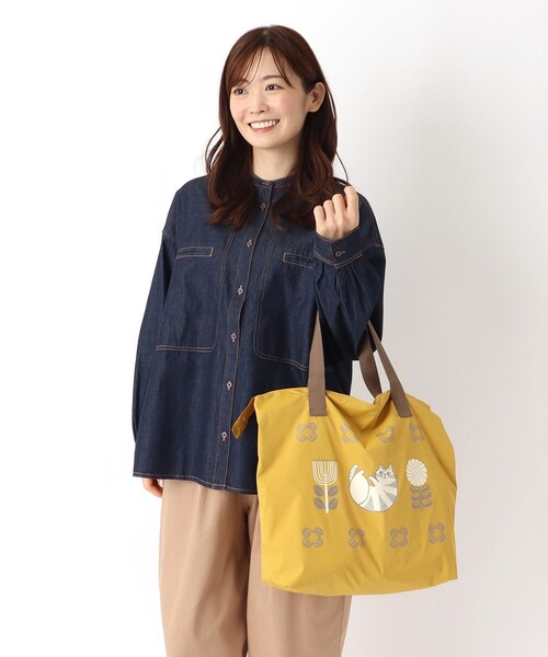 one'sterrace(ワンズテラス)の「FIKA ビッグトートバッグ(トートバッグ・レディース・ベージュ系8/グレー系4/イエロー系8・99)」の14枚目の写真