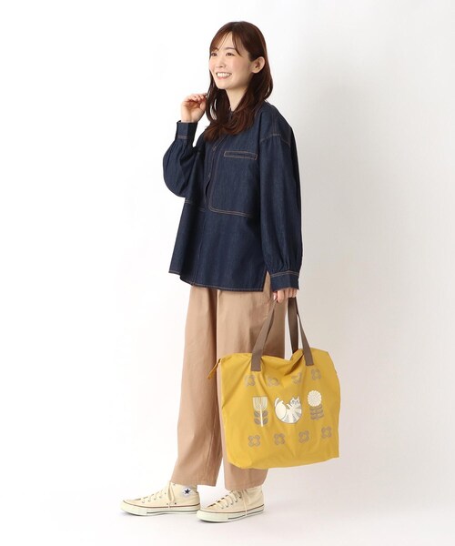 one'sterrace(ワンズテラス)の「FIKA ビッグトートバッグ(トートバッグ・レディース・ベージュ系8/グレー系4/イエロー系8・99)」の15枚目の写真