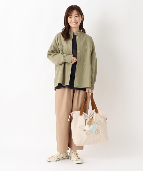 one'sterrace(ワンズテラス)の「FIKA ビッグトートバッグ(トートバッグ・レディース・ベージュ系8/グレー系4/イエロー系8・99)」の17枚目の写真