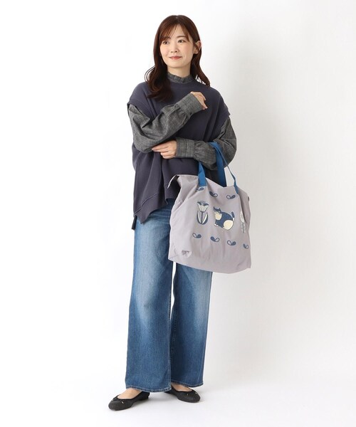 one'sterrace(ワンズテラス)の「FIKA ビッグトートバッグ(トートバッグ・レディース・ベージュ系8/グレー系4/イエロー系8・99)」の19枚目の写真