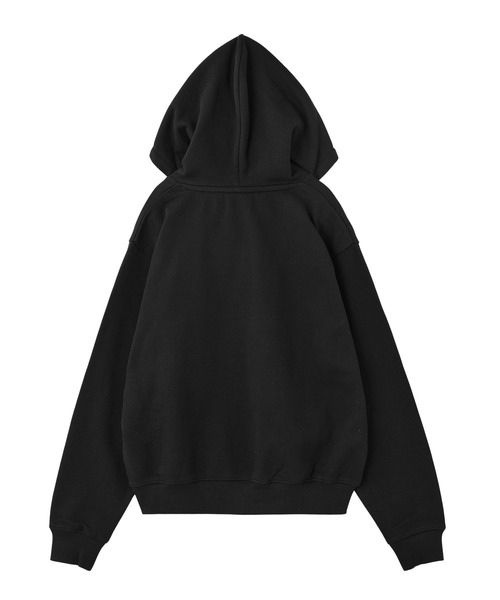 X-girl（エックスガール）の「RHINESTONE CURSIVE LOGO SWEAT HOODIE（パーカー・レディース・アッシュ/ブラック/パープル・S/M/L）」の14枚目の写真