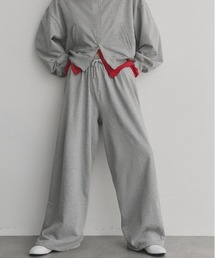 ad thie（アドティエ）の「スウェット イージー ワイドパンツ（スウェットパンツ）」