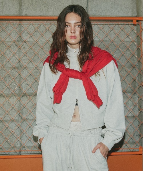 ad thie（アドティエ）の「スウェット イージー ワイドパンツ（スウェットパンツ・レディース・ブラック/杢グレー/オートミール/ブラウン/チャコール・LARGE/MEDIUM）」の17枚目の写真